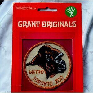 Grant Originals Vintage Patch Metro Toronto Zoo Gorilla Memorabilia Unopened